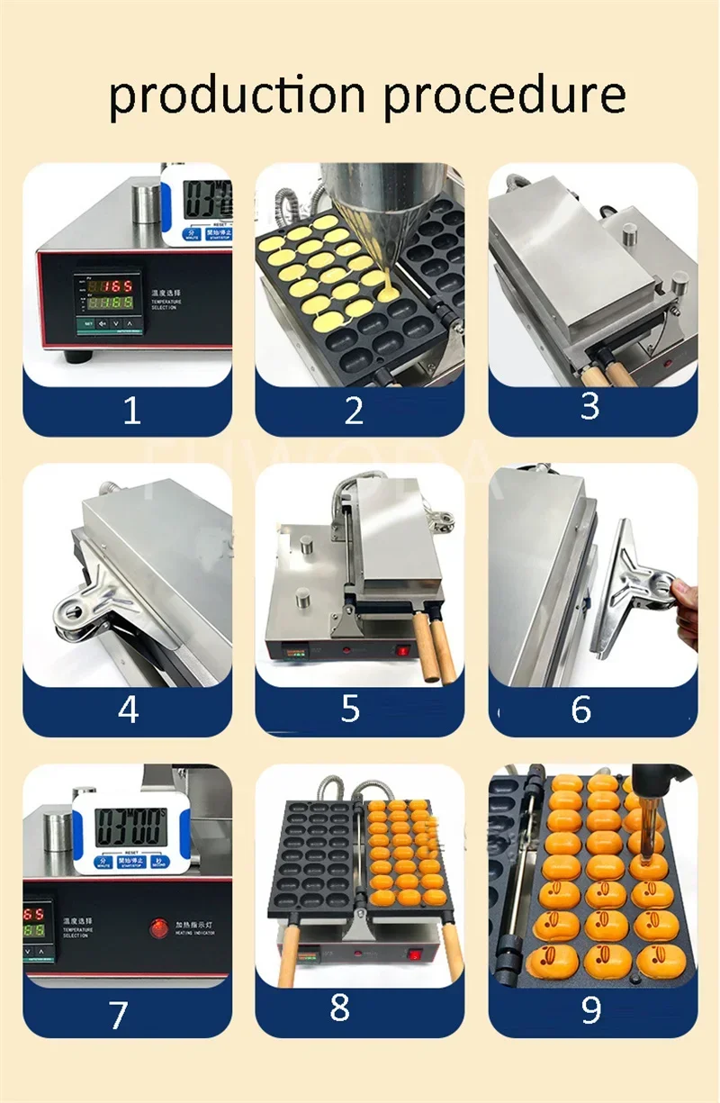 Www لصانع الوافل على شكل فقاعات البيض الكهربائية الصغيرة كاستيلا الإسفنج كعكة الوافل صنع قالب تاريخ آلة المعجنات الفول 1800 واط
