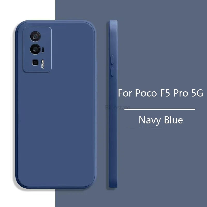 Flüssige Silikonhülle für Xiaomi POCO F5 Pro Cover Matte Case Poco F5 Pro 5G Soft Procect Cover Fundas – Detail 2