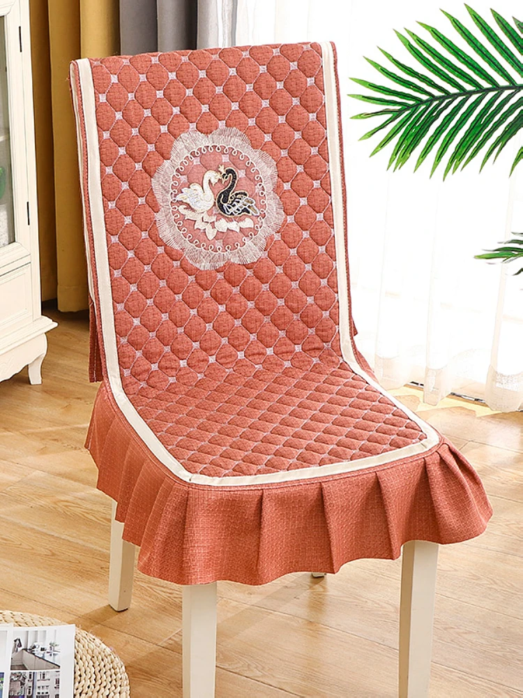 

Simple modern chair cover, solid color, anti-skid, thickened chair cushion, customer decoration