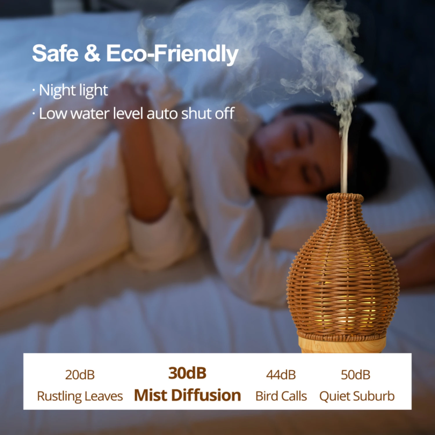 Rattan Weaving Air Humidifiers USB  and Decoration Vase Shape Fragrance Diffuser Ultrasound Essential Oils Small Appliances