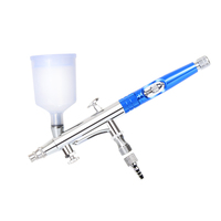 Best Quality 180 Air Brush Spray Gun Dual Action Airbrush Blue Pen for Makeup Model Beautiful Face Ladys Gifts