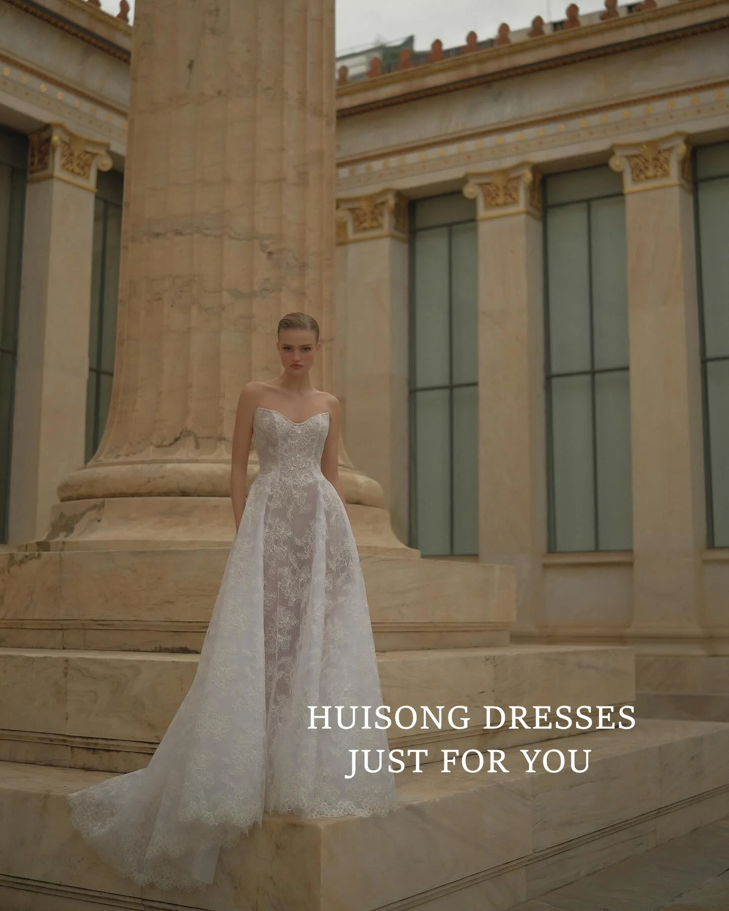 

HUISONG Customized свадебное платье Lace Appliques Wedding Dresses Sweetheart Sleeveless A-Line Beach Bridal Gown שמלת כלה