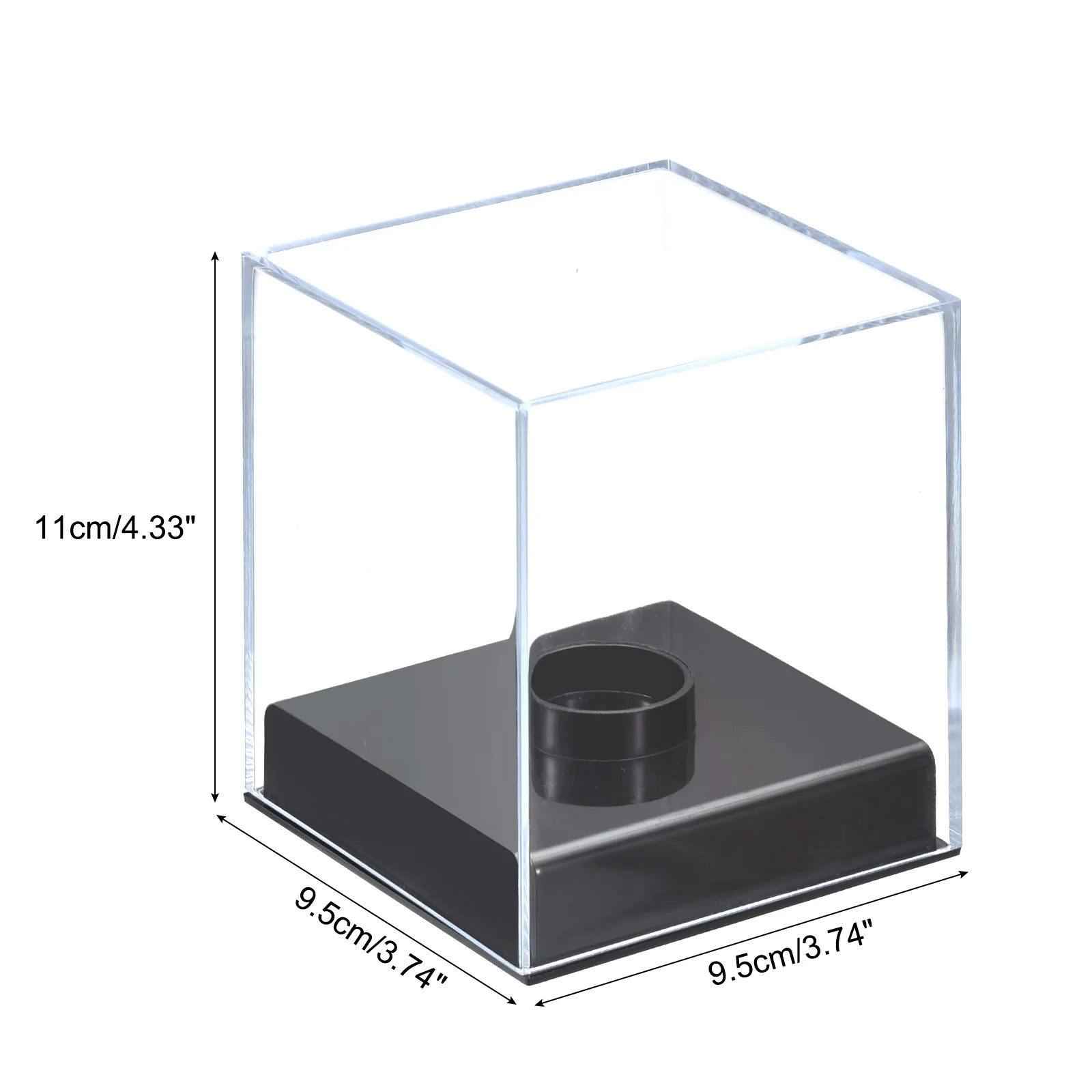 Acrylic Baseball Display Case Cube Clear Baseball Storage Holder Display Case for Golf Tennis Ball Memorabilia Baseball