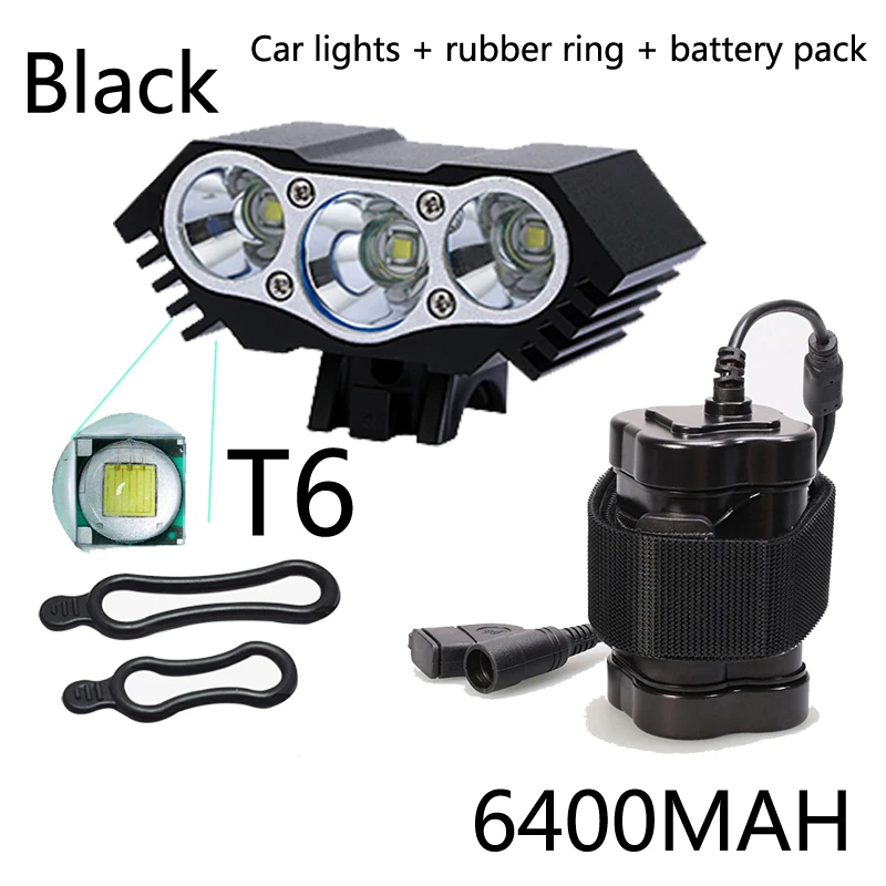 2700 Lumen Super Brightness Bicycle Light USB Owl Bike Handlebar 3xT6 Flashlight Outdoor Night Cycling Front LED Lamp