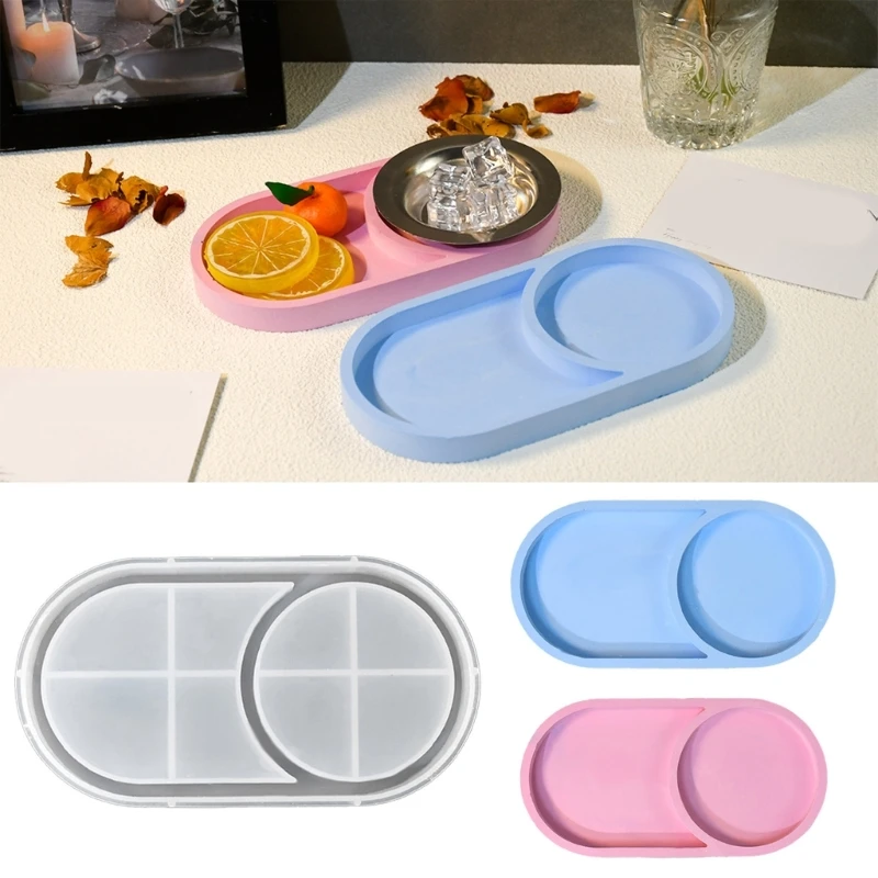 

Silicone Oval Tray Molds Resin Casting Moulds for Jewelry and Bead Storage Immovation Home Ornament Making