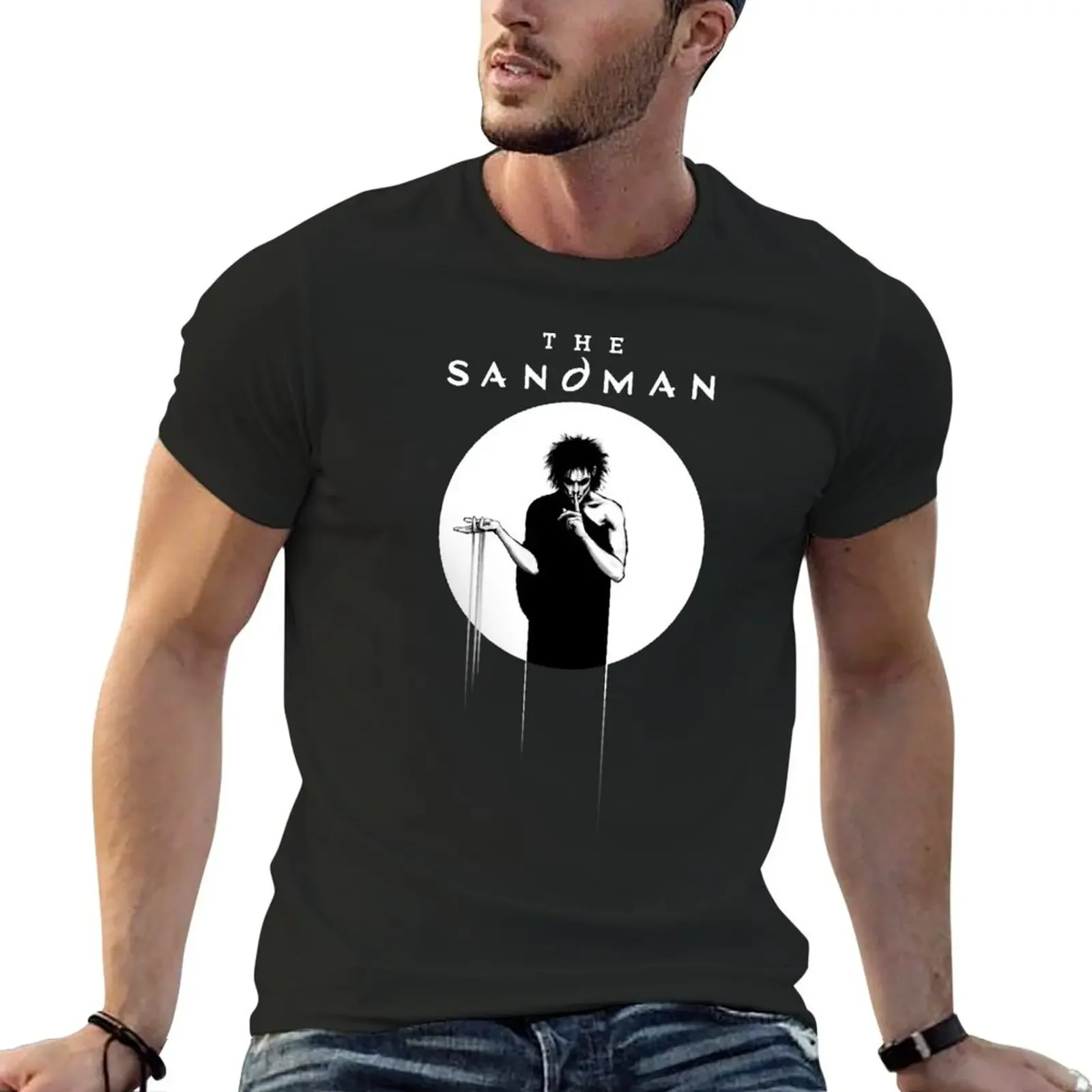 

The Sandman Moon Night T-Shirt cotton graphic tees hippie clothes funny t shirts for men