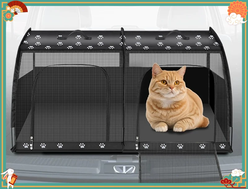 Car dog bag Small dog car Back row out Dog cage Cat nest Long distance Outdoor folding bag