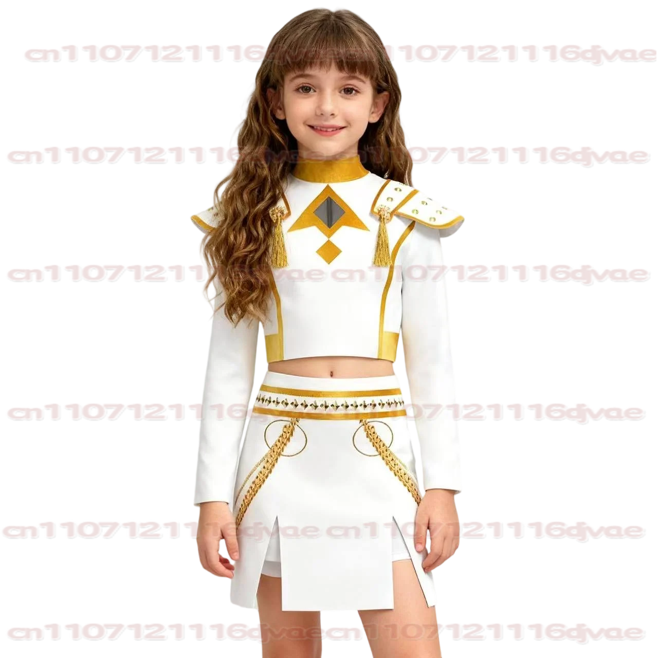 Fantasia Rumi Zoey Mira Cosplay Mädchen singende weiße Anzüge Cartoon Dämonenjäger Disfraz Kostüm 6 bis 14 Jahre Halloween-Kleidung