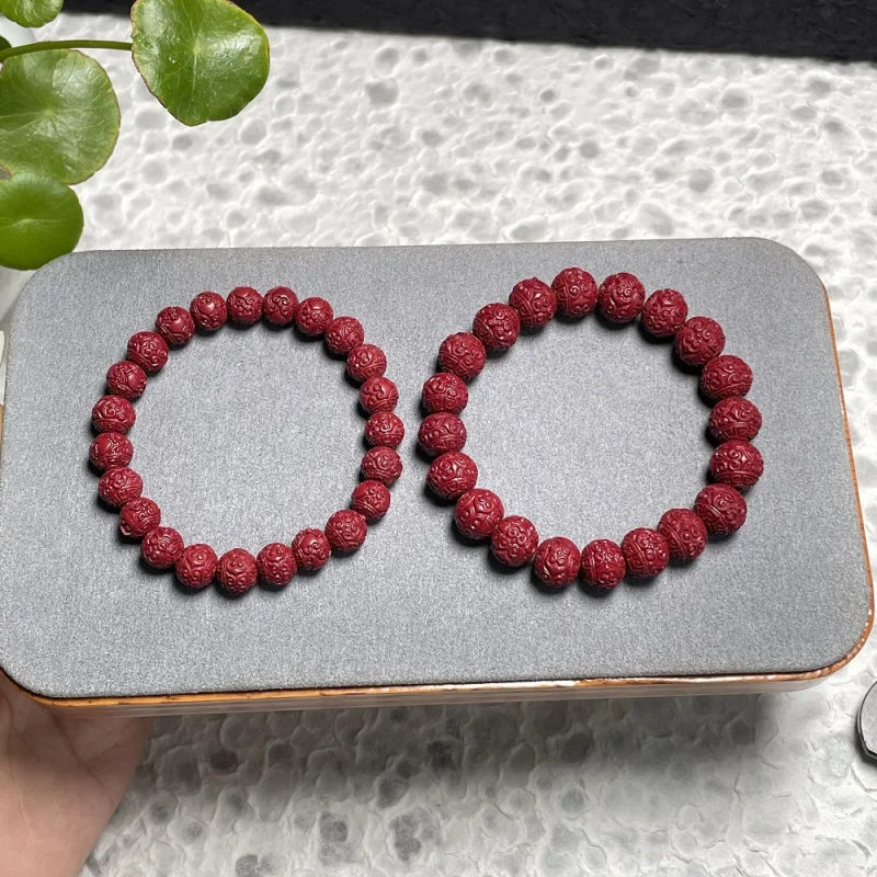 

Браслет из бисера фиолетового золота с песочным узором