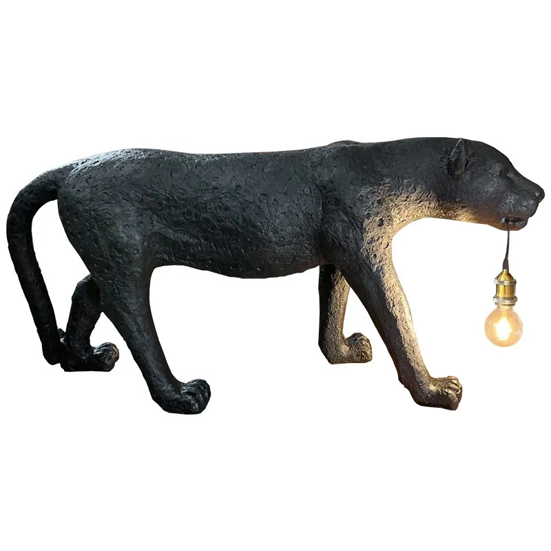 

Leopard sculpture fiberglass animal living room