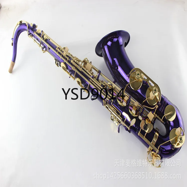 

MTS-270 Alto-B saxophone instrument with purple lacquered gold keys