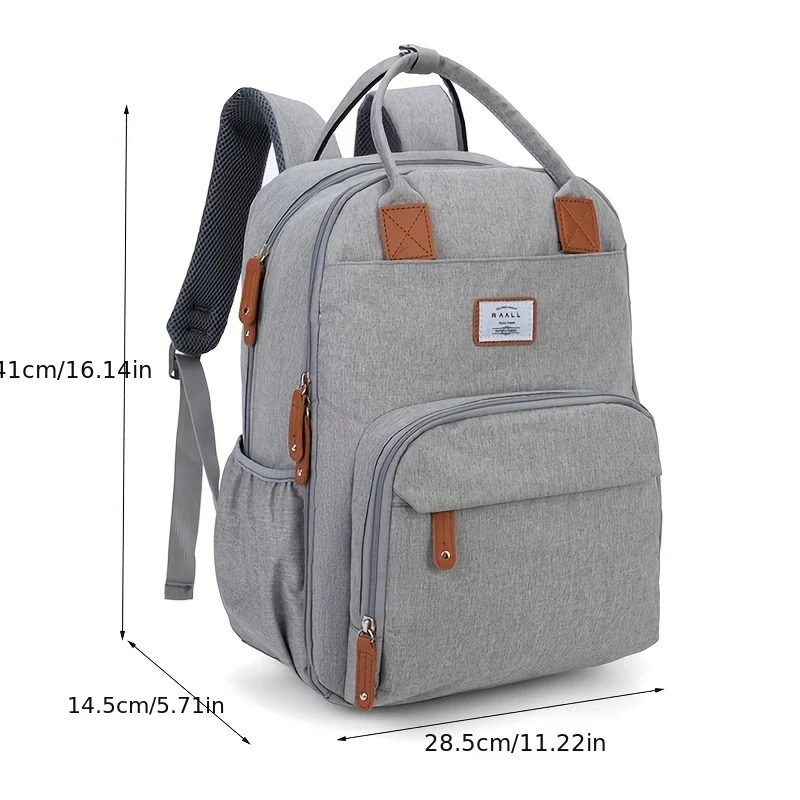 

Large Capacity Stylish Mommy Bag Versatile Travel Backpack Diaper Bag Diaper Changing Bag Large Capacity Stylish Dual Shoulder