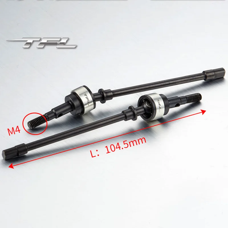 

TFL Parts RC 1/10 AXIAL SCX10 Crawler 45# Car TOUCAN accessories bon Steel CVD Front Drive Shaft Spare TH01824-SMT8