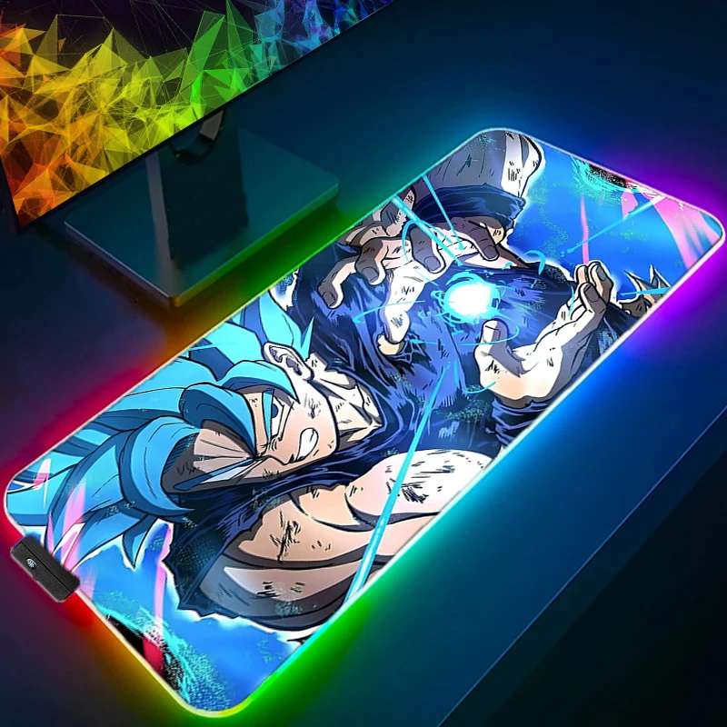 

RGB LED D-dragon B-ball Desk Mat Mousepad Anime Mouse Pad PC Accessories Gamer Exquisite Keyboard Pad Gaming Extended Mats