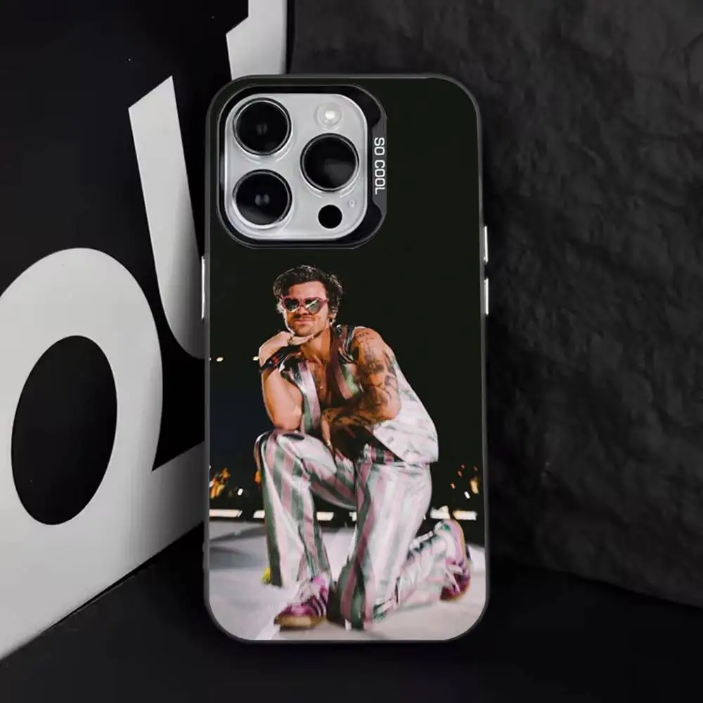 H-HaRRyS singer Styles-s For iPhone 17,16,15,14,13,12,11,Pro,Max,Plus,E,Air,Mini Anti Fall Black Matte Hard Bumper Phone Case - view 2