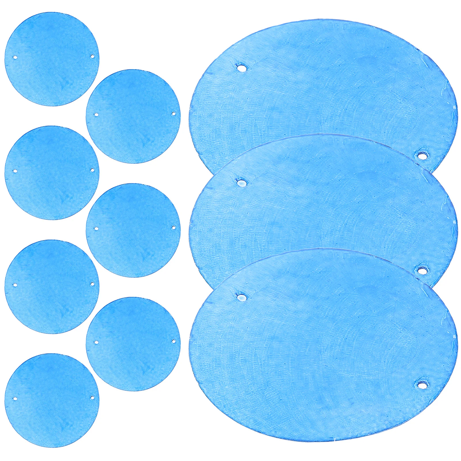 

50Pcs Round Shells Double Hole Natural Oyster Shell Discs 50Mm for DIY Wind Chime Craft Home Wall Decoration Jewelry Supplies