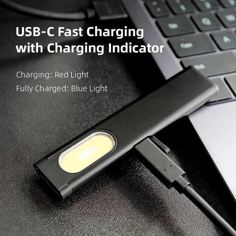 Pocket Flashlight Rechargeable Super Bright Flashlight 470LM Adjustable Brightness Flashlights High Lumens Rechargeable