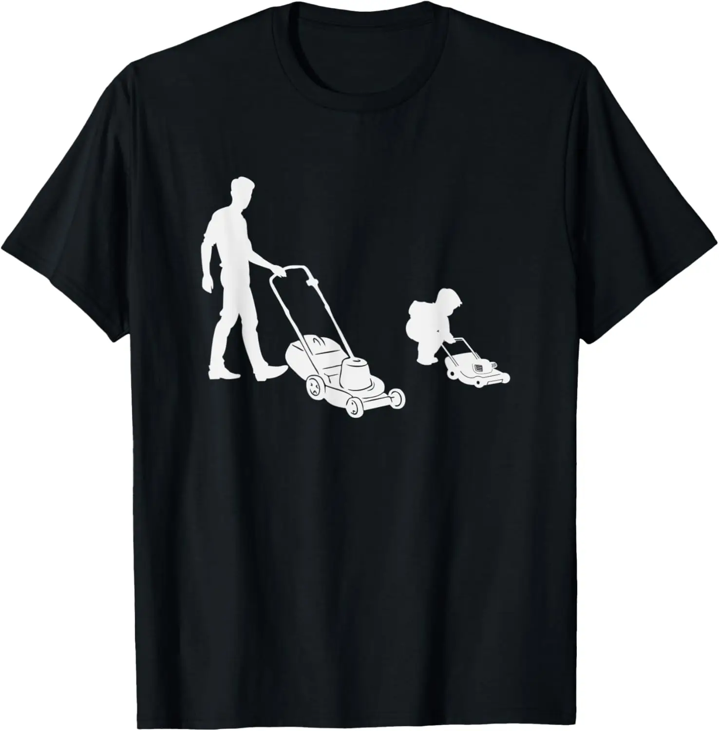 Lawn Mowing Gardener Gardening Father Son T-Shirt