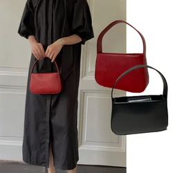 Bolso de cuero minimalista nórdico para mujer, diseño de piel de vaca, nicho, Vintage, pequeño