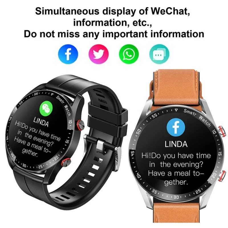 Wristwatch Connected Smartwatch Electronic Wrist Smart Watch For Men Women Digital Clock Fitness Sport Bluetooth Waterproof Hand