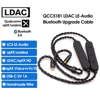 QCC5181 Bluetooth QDC Upgrade Cable LDAC 3X Data Transmission LC3 LE-Audio aptX Lossless HD Wireless Module for KZ ZS10ProX ZAX