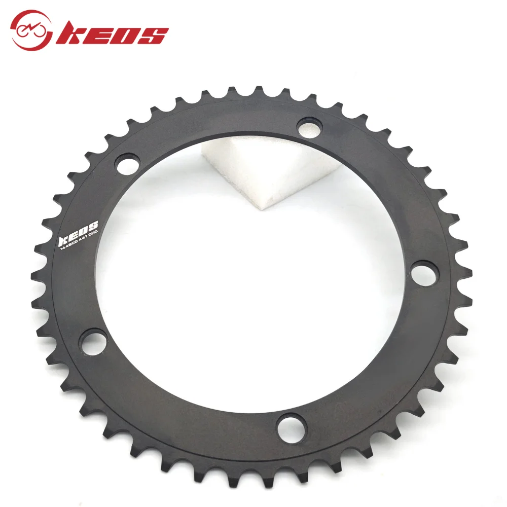 AliExpress KEOS 144BCD single speed chainring for Fixed Gear/Track Bike black/silver CNC chainwheel 44T 46T 48T 50T 52T 54T 56T 58T 60T 70T