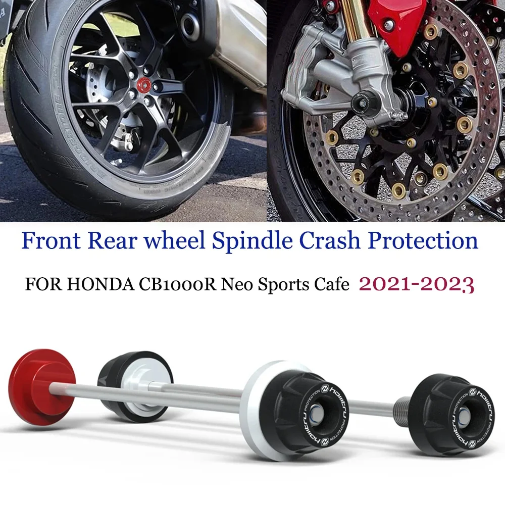 

For HONDA CB 1000R CB1000R Neo Sports Cafe 2021 2022 2023 Motorcycle Front Rear Axle Fork Crash Sliders Wheel Protection
