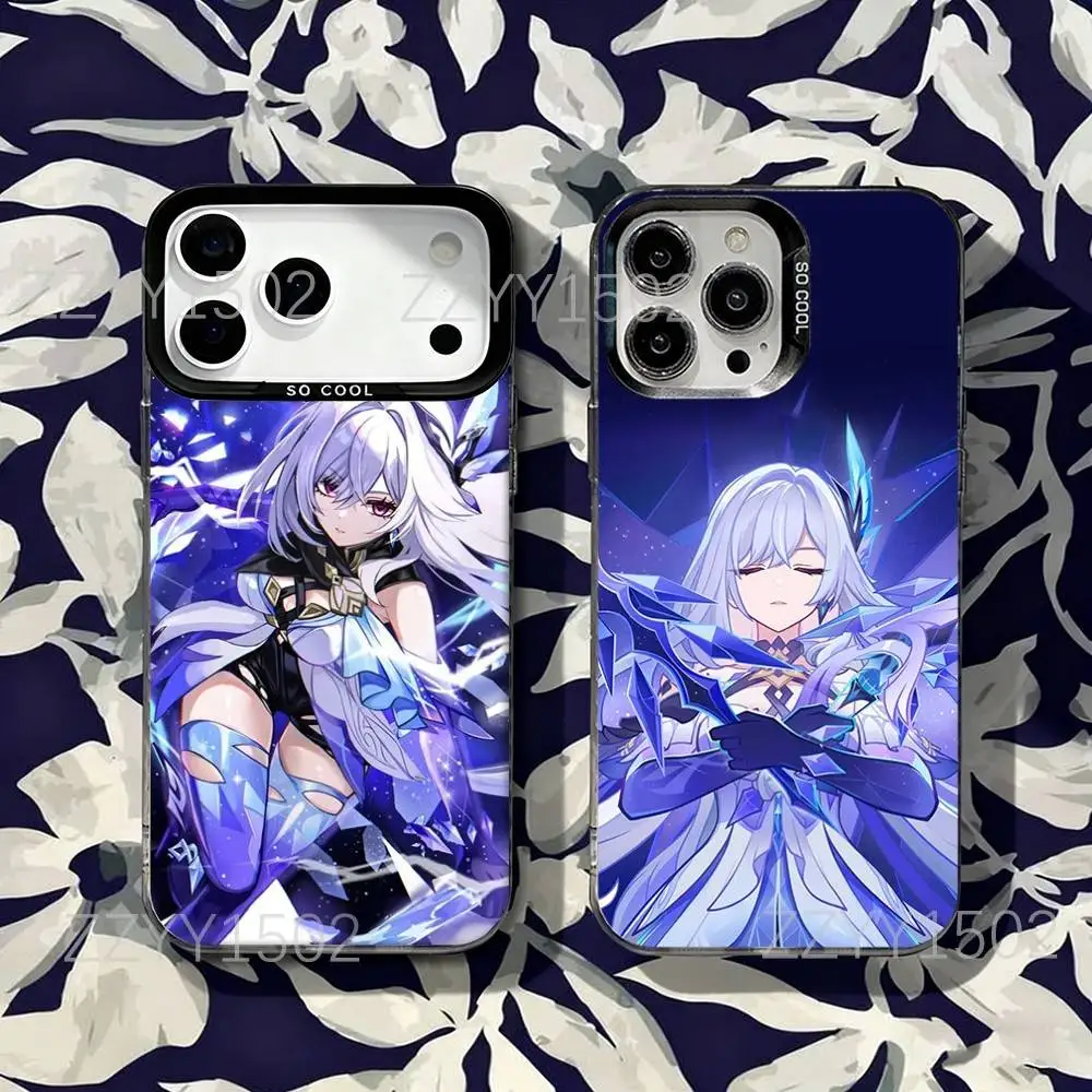 

Skirk G-Genshin I-Impact Phone Case For iPhone 17,16,15,14,13,12,X,8,Pro,Max,Plus,SE4,Air,Mini Black Matte Durable Hard