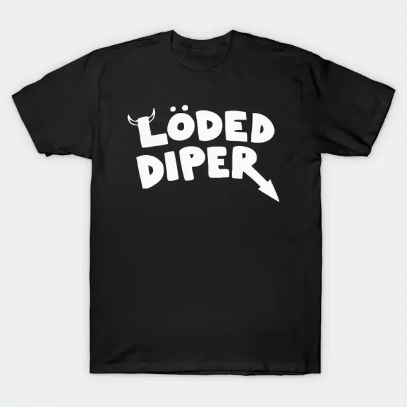 Funny Clothes LODED DIPER DIARY OF A WIMP KID Printed T-shirt Tops Men Women Summer Comfortable Tops Unisex Street Fashion