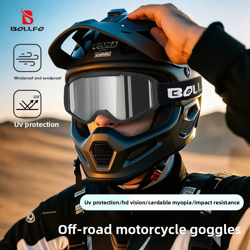 

Новые мотоциклетные очки BOLLFO для бездорожья, для взрослых, для шлема