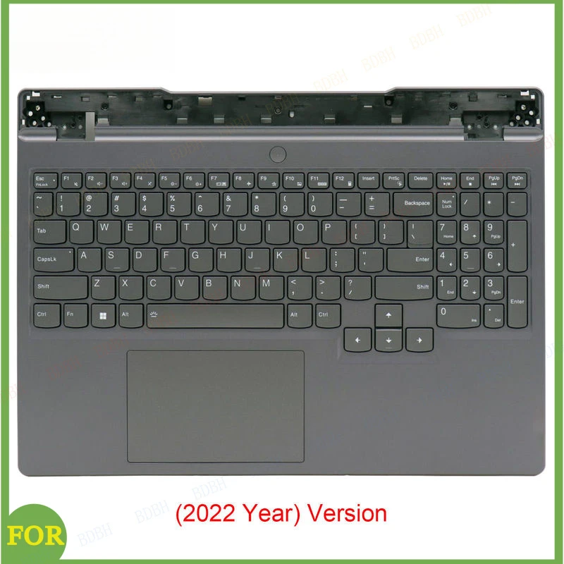 BDBH New Palmrest For Lenovo Legion 5 15IAH7H 5 15ARH7H Y7000P w/ Backlit Keyboard (2022 Year) Gray 15.6