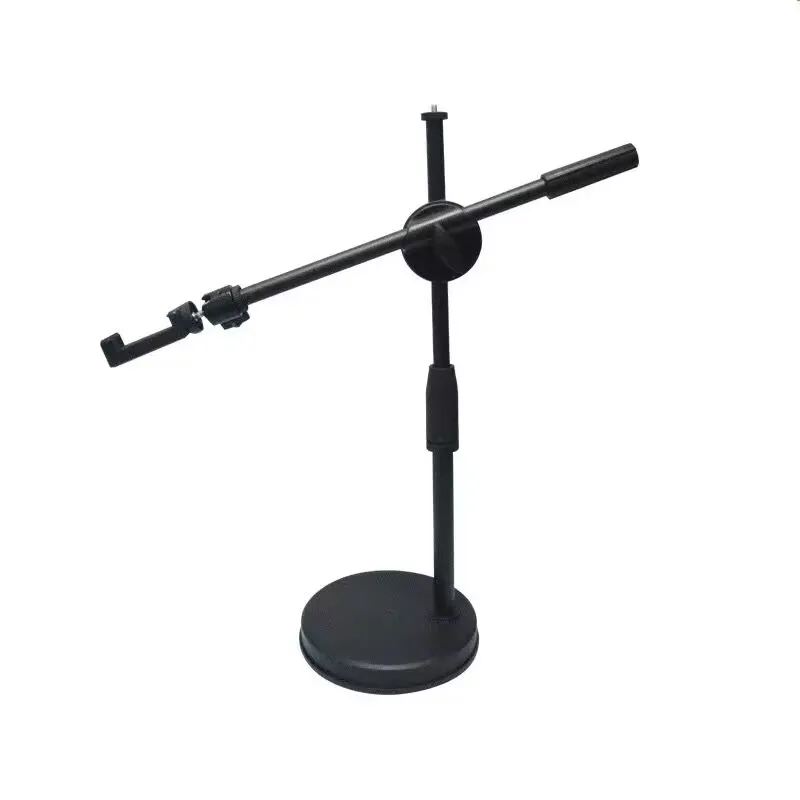 Desktop Live Broadcast Tripod For Video Recording Tabletop Shooting Stand Tripods With Mobile Phone Holder Led Selfie Boom Arm