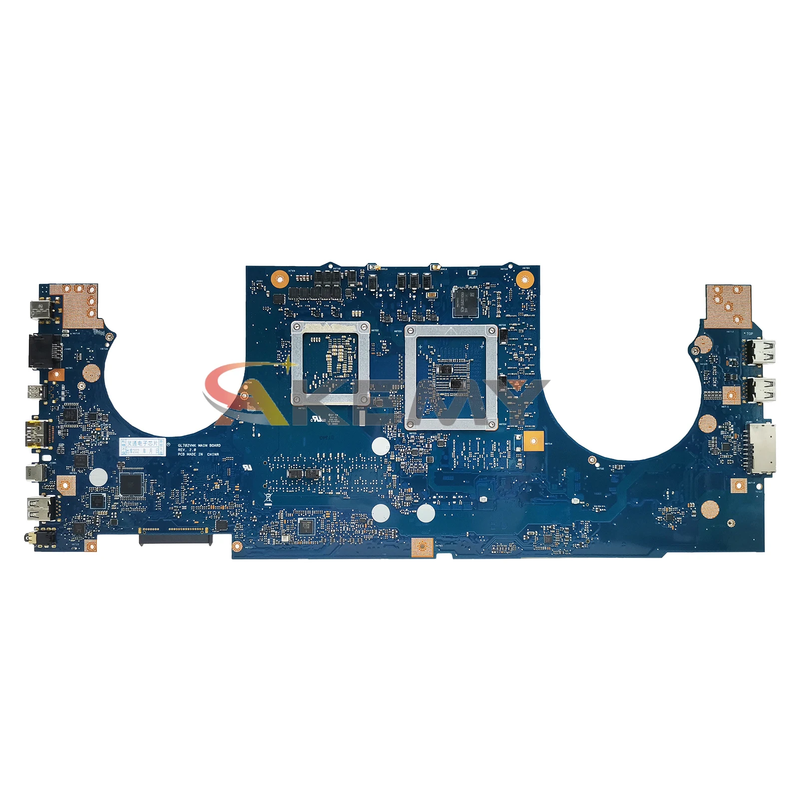 Imagem -05 - Placa-mãe Portátil Akemy Gl702v para Asus Gl702vmk Fx70v Gl702vmk Gl702vml Gl702 Mainboard com i5 i7 7th Gen Cpu Gtx10603g 6g