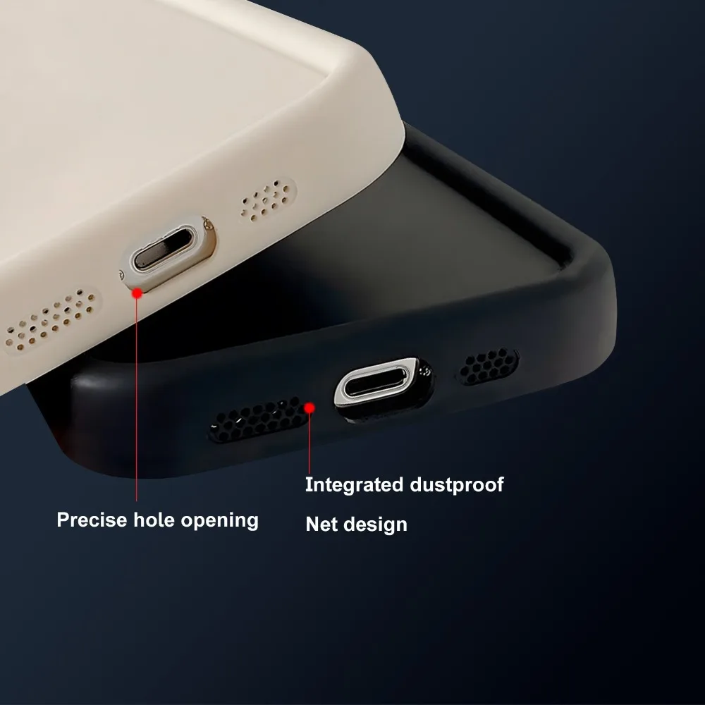 حافظة هاتف مطبوعة سانتا كلوز مناسبة لهاتف آيفون 17 16 15 14 13 12 11 Pro/Max/Plus غطاء خلفي مضاد للسقوط ومقاوم للصدمات