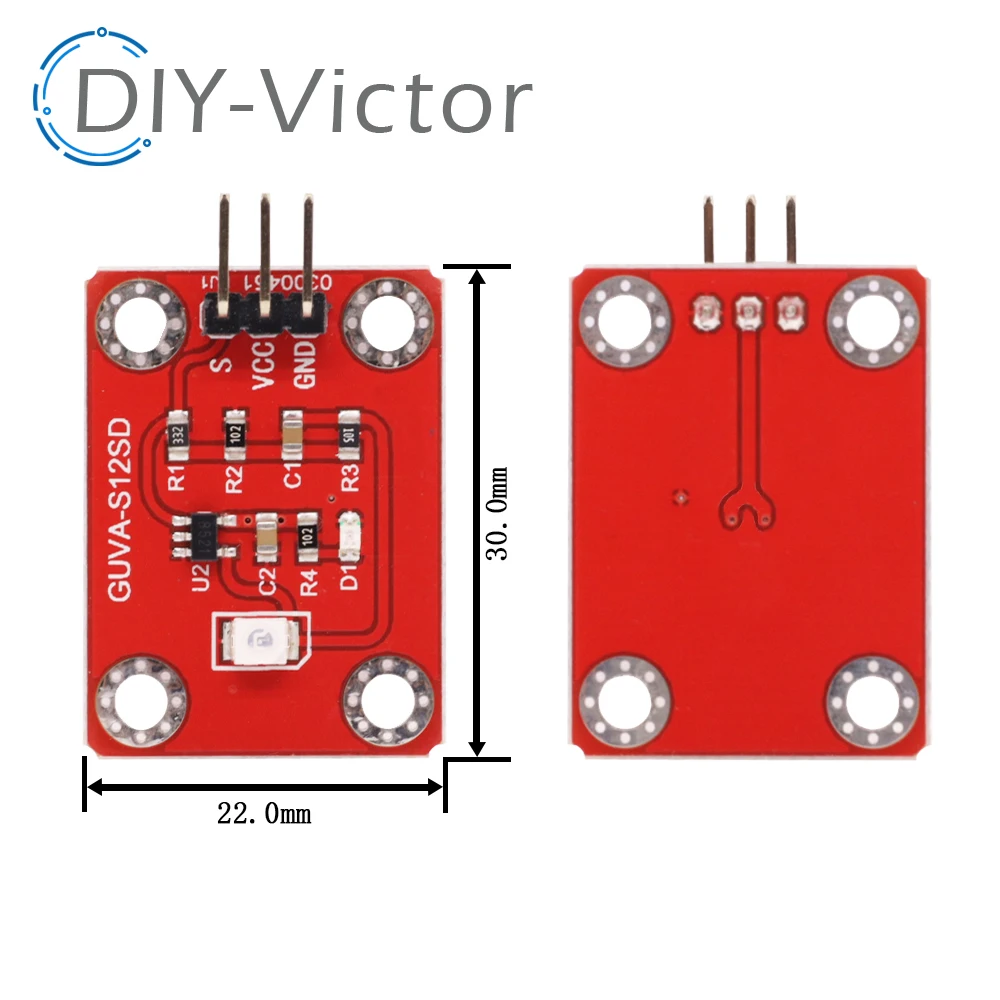 UV Sensor 240-370nm GUVA-S12SD 3528 Solar Ultraviolet Intensity Module DC 3.3-5V For Arduino /Raspberry pi