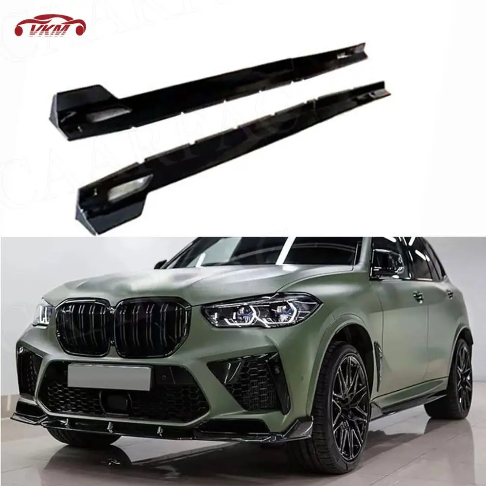 

ABS Side Skirts Lip Splitter Extensions for BMW F95 X5M 2019+ Winglet Rocker Panels Anti Scratch Protector Car Accessories