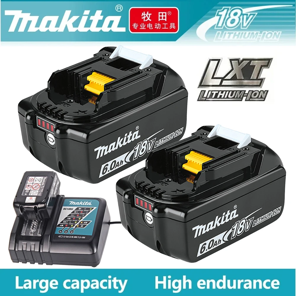 Batería de iones de litio para Makita, repuesto de pila compatible con herramienta eléctrica 18V, BL1860, DDF487, DGA404