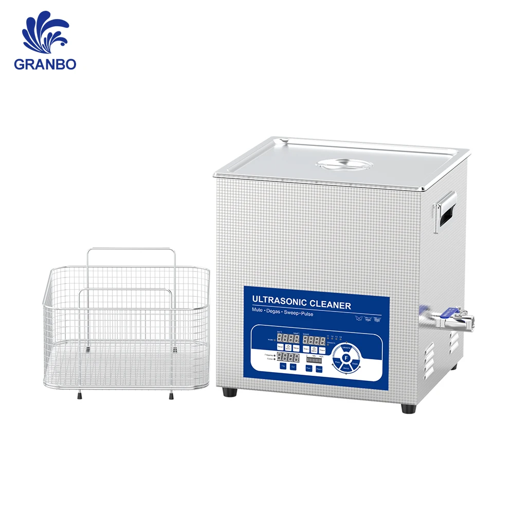 19L Ultrasonic Cleaning Machine 25-170kHz High-Frequency 500W for Semiconductor Parts Lab Medical Instrument Cleaning