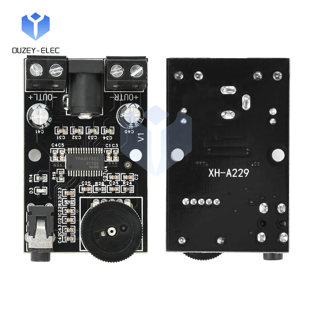 XH-A229 DC 12V Digital Amplifier Board TPA3110D2 Audio Amplifier Module 2.0 Channel 15W*2 HiFi Stereo Amplifier