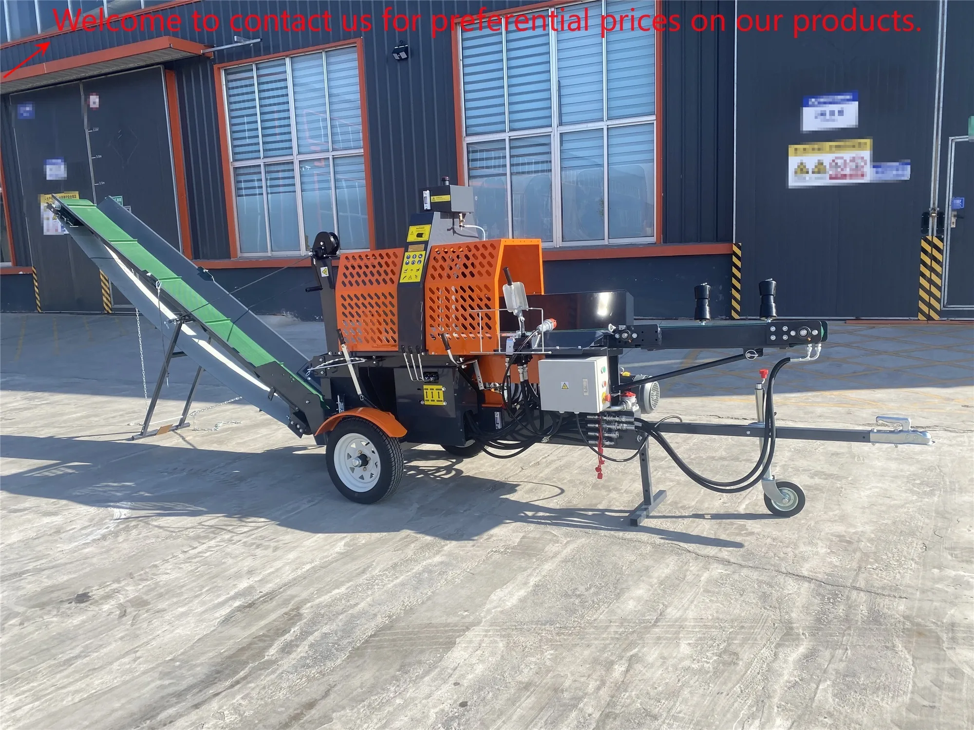 

20ton Electric Firewood Processor With Automatic Saw