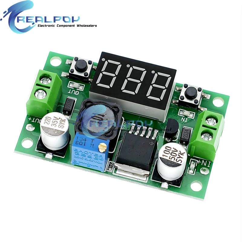 DC-DC Buck Step Down Module LM2596 DC/DC 4.0~40V to 1.25-37V Adjustable Voltage Regulator With LED Voltmeter