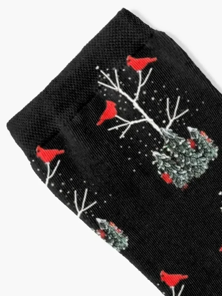 Cardinal Sighting Socks cartoon golf christmas stocking Socks Male Women's