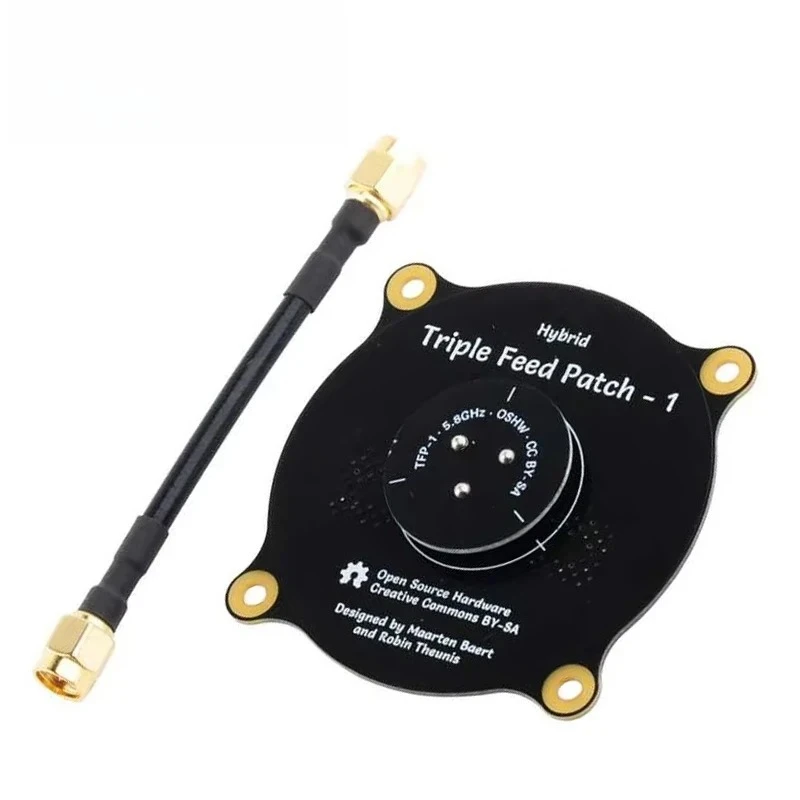 5.8GHz Triple Feed Patch Antenna 9.4dBi SMA Male RHCP LHCP Circular Polarized FPV Drone Receiver Line Tool PC Peripherals