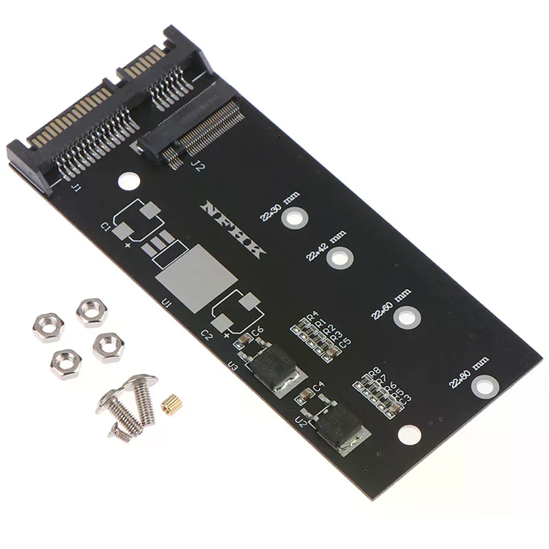 Hot sale 1Set B+M key SATA M.2 ngff ssd to sata 3 raiser m.2 to sata adapter expansion card