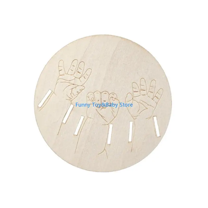 

C90B Прибытие новорожденных памятные деревянные диск на память о рождении ребенка с изысканным мастерством для украшения детской