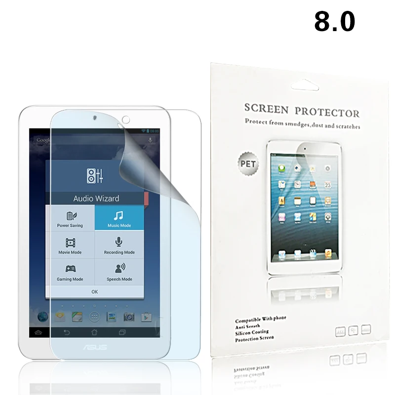 

Premium lcd screen protector protective films For Asus ME180A 8.0" TAB Explosion-proof Nano soft film Not Tempered Glass