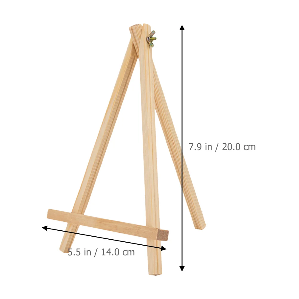 3Pcs Wood Painting Easel Tabletop Foldable Tripod Stand Display Stand for Artist Photo Frame Tabletop Display Easels