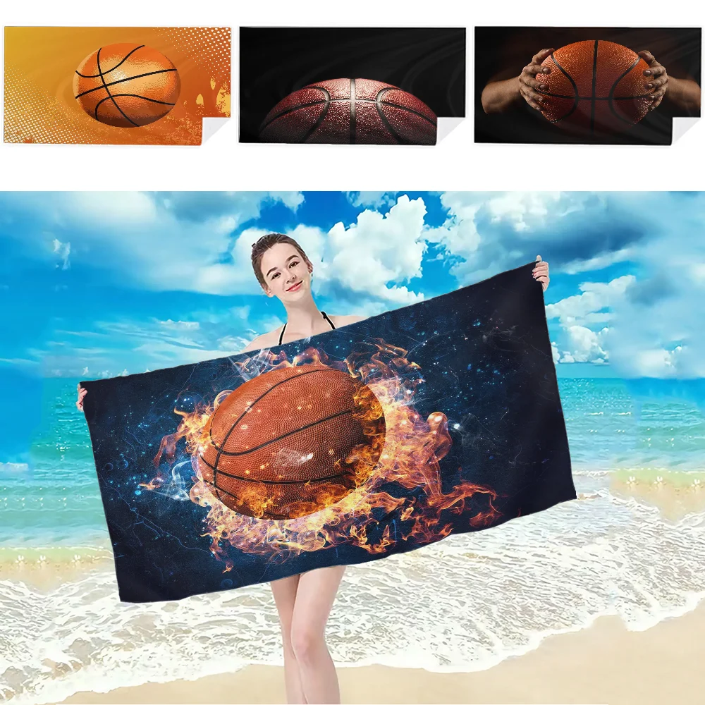 

Basketball Sport Towel Absorbent Quick dry Soft Yoga Swimming Resort Mountain Climbing Towel beach towel