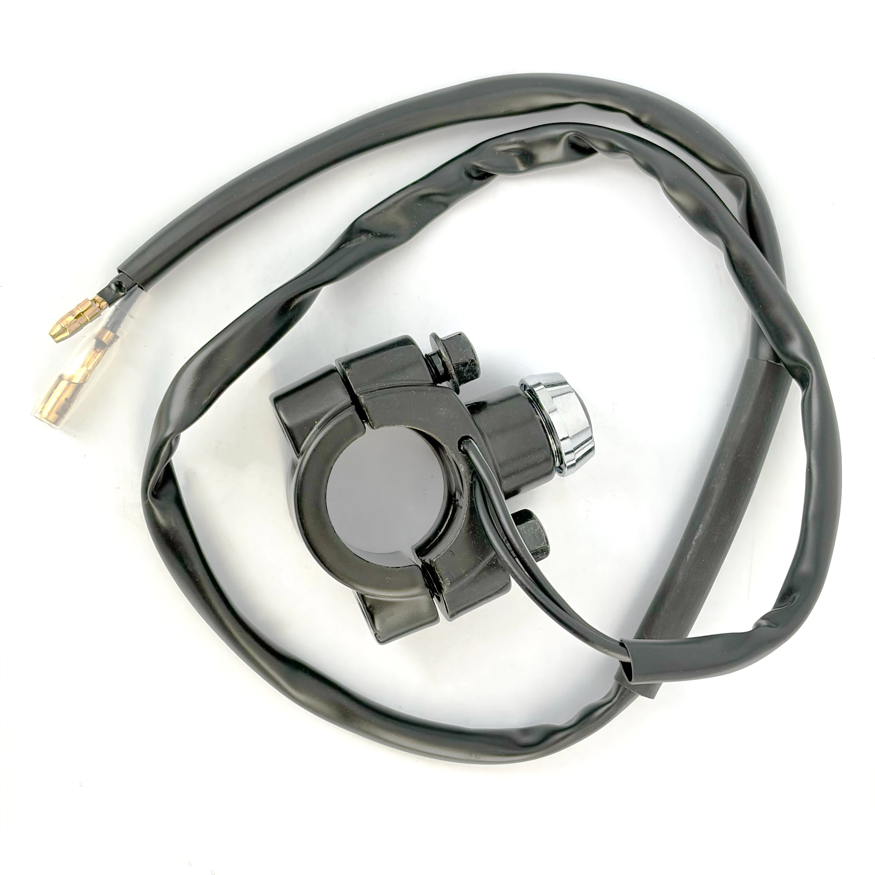 Motorcycle Start-Stop Switch Button Handlebar Pole Swivel Rod Clamp Universal Engine Start-Stop Switch Button