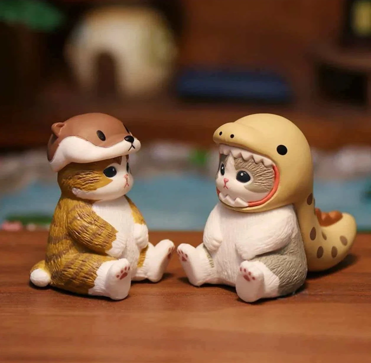 

Коллекционная фигурка Mofusand Ebi Nyan Shark Cat из серии «Морские животные»: кавайная фигурка кошки-акулёнка в закрытой упаковке, украшение для рабочего стола, подарок-сюрприз